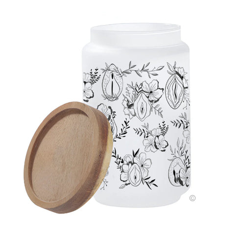 Bold Floral Female Storage Jar